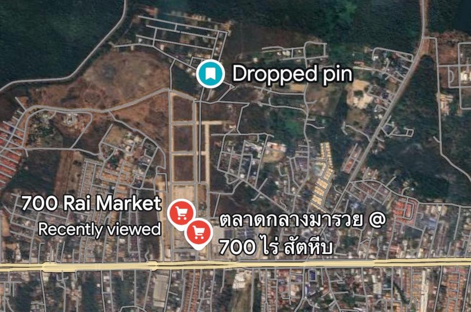 ขายที่ดินเปล่า หลังตลาด700ไร่ สัตหีบ  2
