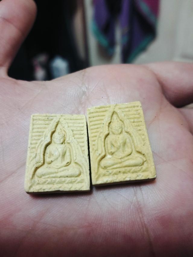 องค์พระสมบูรณ์ ไม่แตก ไม่ซ่อม พระเดิมๆ ผิวสวยมาก มวลสารครบครับ - พระผงของขวัญวัดปากน้ำ รุ่น 4 หลัง ภ