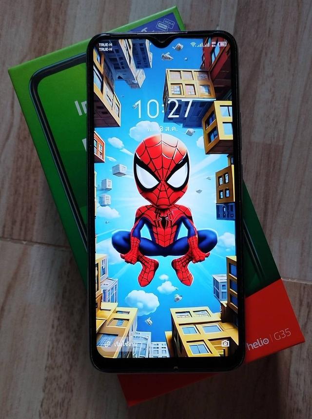 ขายมือถือยี่ห้อ Infinix Hot 10 Play สีม่วง (Purple) ภายนอกสภาพสวย ขายตามสภาพที่ไม่ได้ใช้งาน มีแฮงค์บ้าง