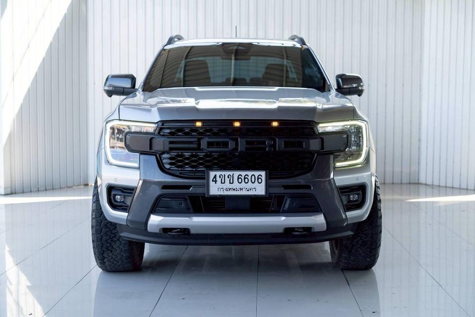 FORD RANGER 2.0 TURBO WILDTRAK ปี 2022 เกียร์A/T ขับ 2 สีเทาโฉม HI-RIDER DOUBLE CAB รูปที่ 2