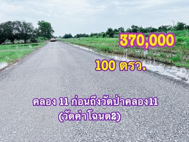 แบ่งแปลงที่ดินขาย คลอง11 หนองเสือ 100 ตรว. ใกล้ชุมชน สงบ ร่มรื่น เหมาะทำบ้านสวน 2