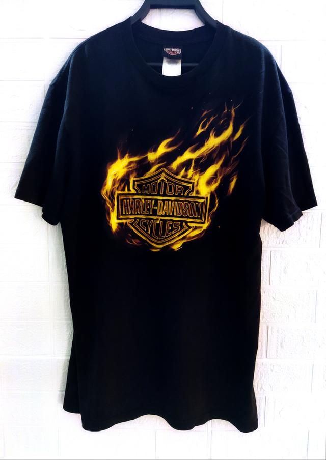 เสื้อยืด ฮาร์เลย์ เดวิดสัน Harley Davidson ตอกปี2010 size L สภาพ8/10