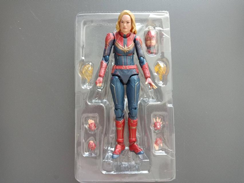 Captan Marvel ซุปเปอร์ฮีโร่ หญิง กับต้น มาร์เวล โมเดล Action Figure ขยับได้ทุกจุด