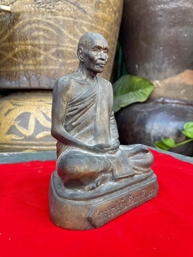 พระบูชาหลวงพ่อกัน วัดเขาแก้ว นครสวรรค์ หน้าตัก5นิ้ว เนื้อทองเหลือง ปี36 รูปที่ 6