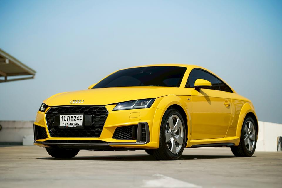 Audi TT Coupé 45 TFSI quattro S-line ปี 2019 สีเหลือง Vegas Yellow Solid=
