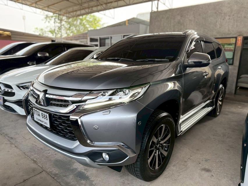 รหัสรถ AP688 Pajero 2.4 GT Premium  NAVI 2WD ปี2018  สีเทา ดีเซล 