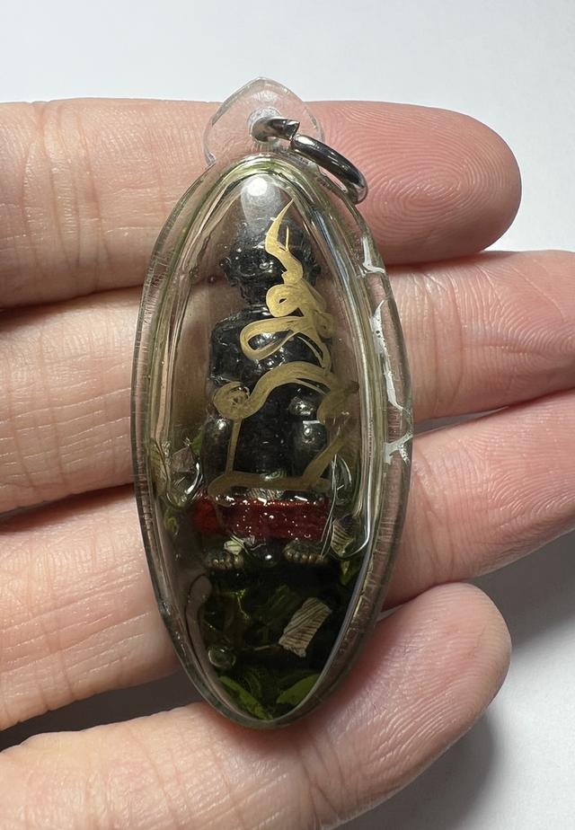 ⚰️ The Golden Oil Spirit: Look Krok Thep Rit "Wealth Caller" (Inlaid in Nam Man Prai) - Kruba Dhammamuni 2010 รูปที่ 7