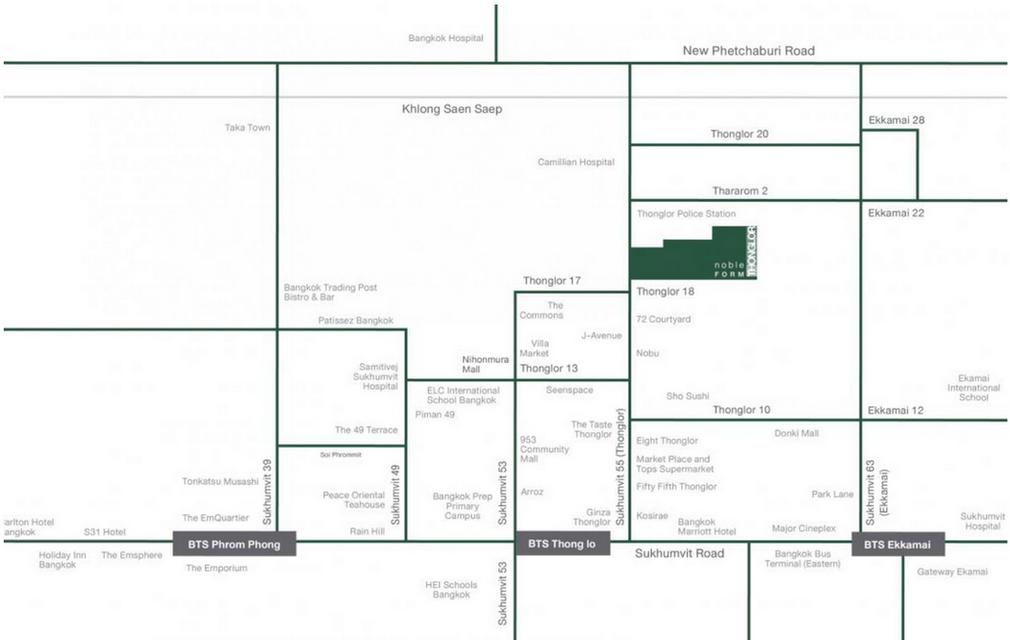 ให้เช่า Condo Noble Form Thonglor, Combine Room 64 ตารางเมตร 2 ห้องนอน 2 ห้องน้ำ ชั้น15 ห้องใหม่ ตกแต่งครบตามรูป 13
