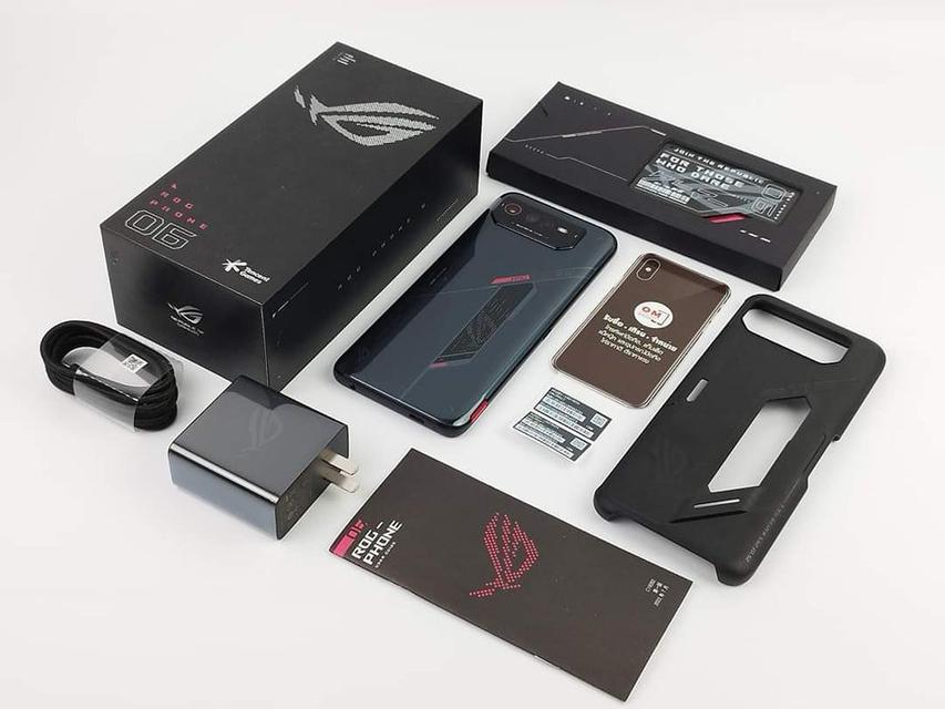 ขาย/แลก Asus Rogphone6 Tencent Games 12/128GB สี Black รอมGlobal สภาพสวยมากๆ Snapdragon 8+ Gen1 เพียง 21,900 บาท  1