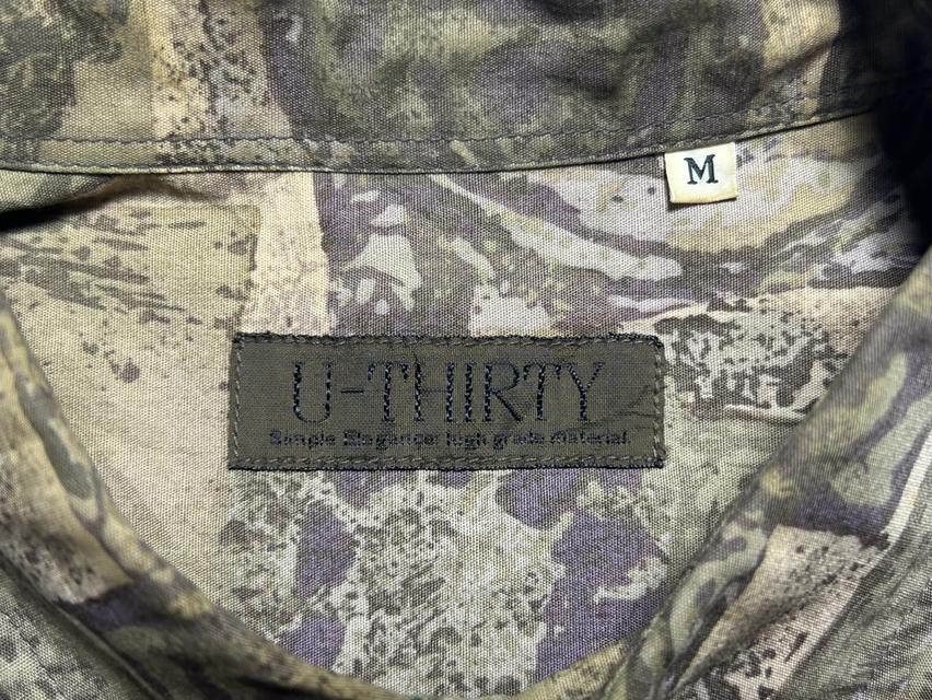 🔥 VINTAGE 90s! เสื้อเชิ้ต U-THIRTY ลายเหรียญกษาปณ์โบราณ ผ้าคอตตอนแท้ งานป้ายญี่ปุ่น รูปที่ 5