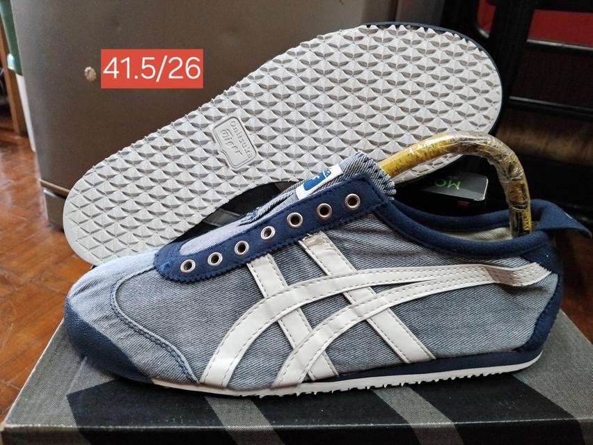 ONITSUKA TIGER SLIP-ON EUR 41.5/26 āļŠāļ§āļĒāđāļĄāđāļĄāļĩāļāļģāļŦāļāļī590āļĢāļ§āļĄāļŠāđāļ