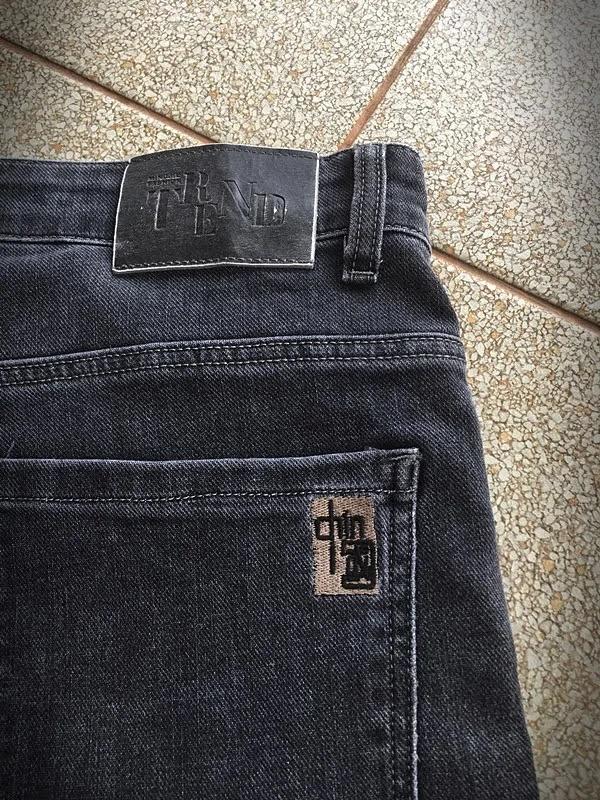 ยีนส์ขาสั้นแบรนด์ Mentalist สีดำ ดีไซน์สวยด้วยลายปัก