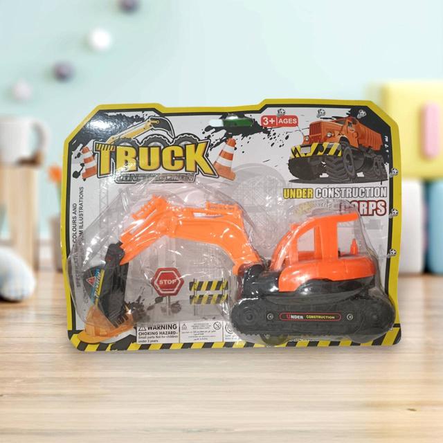 TRUCK CONSTRUCTION รถก่อสร้าง รถขนทราย รถแมคโคร เล่นมือ คละสี 3