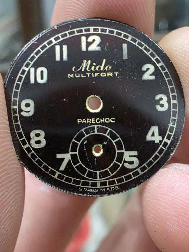 A.อะไหล่ หน้าปัด นาฬิกา MIDO WATCH FACE 2 เข็มครึ่ง หายาก ของเก่าเก็บ รุ่นเก่า ขายตามสภาพ พร้อมส่ง รูปที่ 2