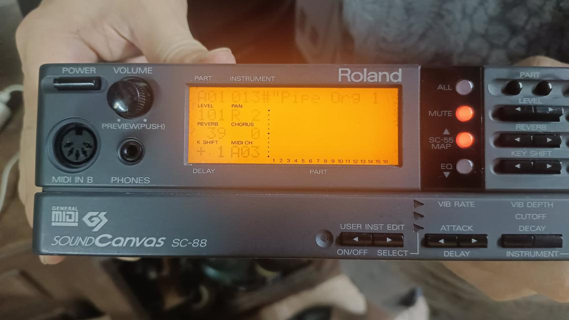Roland sc 88 ซาวคาราโอเกะแท้มือสองญี่ปุ่น รูปที่ 7