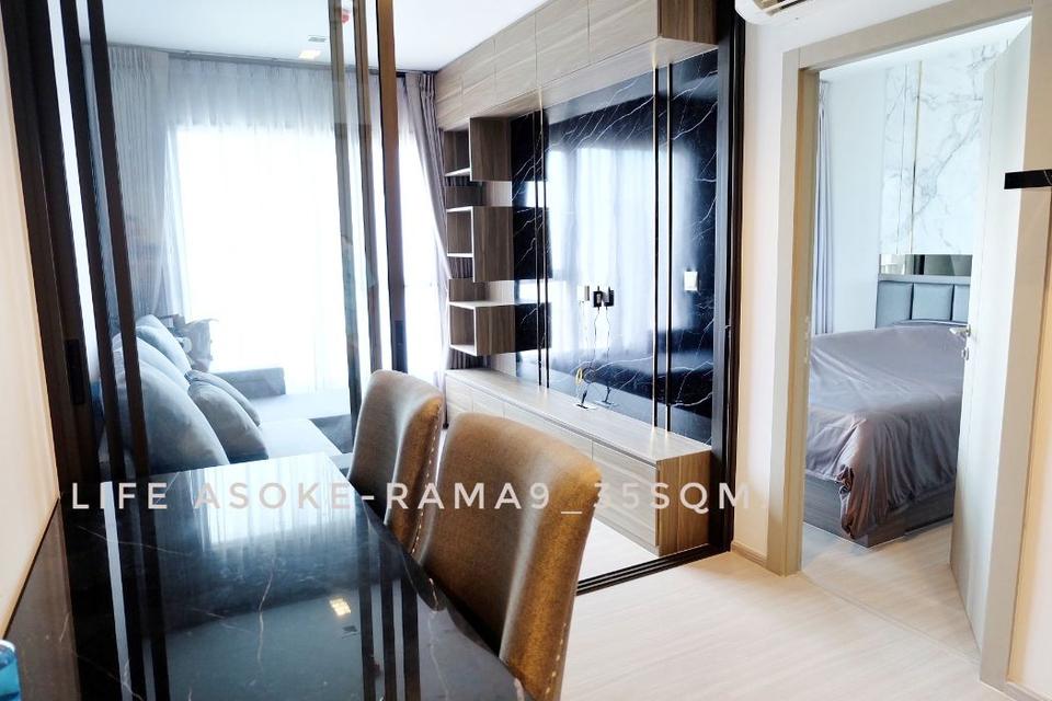 ให้เช่า คอนโด available 1 bedroom plus nice room Life Asoke - Rama 9 : ไลฟ์ อโศก พระราม 9 35 ตรม. near MRT Rama9 and Cen 3