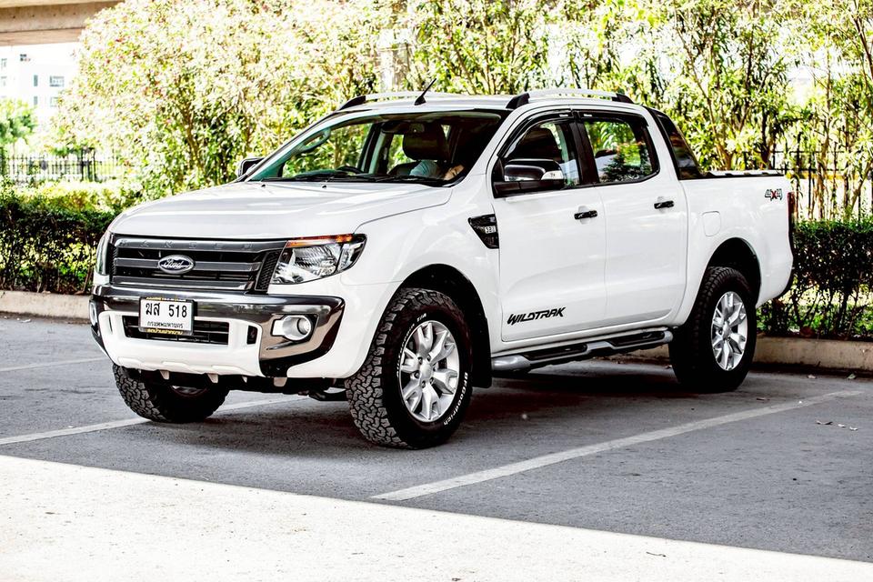 Ford Ranger 3.2 Wildtrak 4x4 Hi-Lander Double Cab ปี 2013 เกียร์ Auto สีขาว มือเดียวป้ายแดง 2