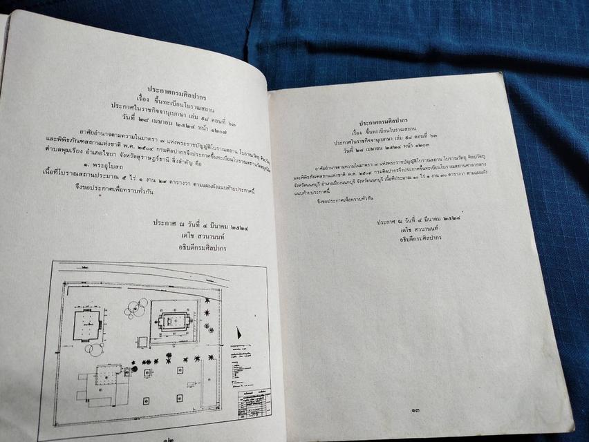 หนังสือทะเบียนโบราณสถานทั่วราชอาณาจักร เล่ม๒ (พ.ศ.๒๕๒๔-๒๕๓๓) จัดพิมพ์โดยกรมศิลปากร ปี2533ความหนา640หน้า ปกอ่อน 5