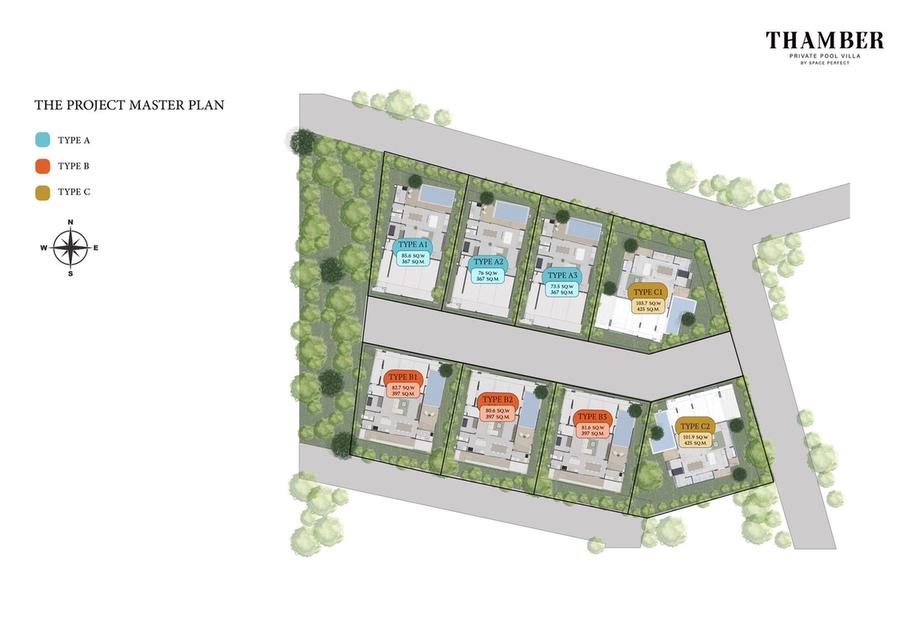 ขายบ้านเดี่ยวสร้างใหม่ พร้อมลงทุน สไตล์พูลวิลล่าหรู โครงการThamber Pool Villa บางละมุง ชลบุรี. 11