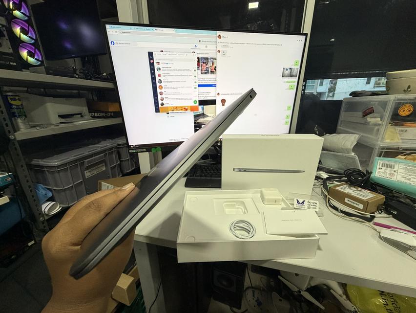 MacBook Air M1 (2020) สี (Space Grey) เน้นใช้ทำงาน ความจุ Ram8 Ssd 256GB ราคาจบๆ 11,590.- เครื่องสุดท้ายมาไวไปไว รูปย่อยที่ 3