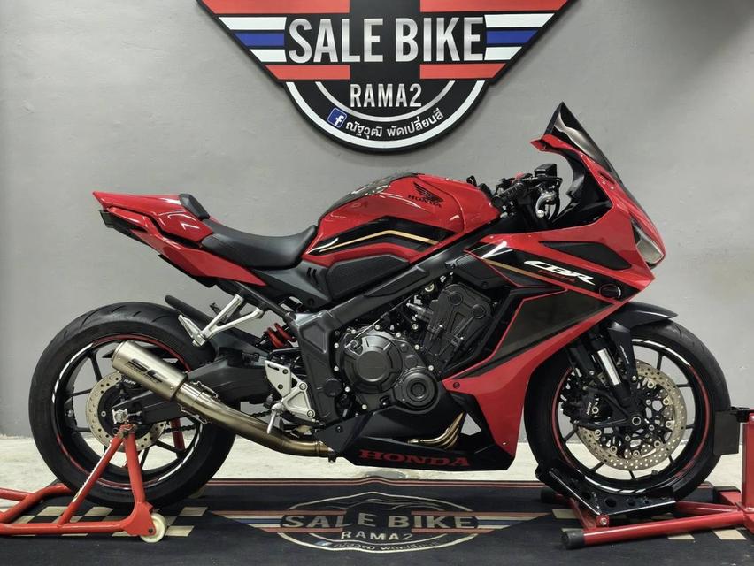 ออกรถ 0 บาท CBR650R ABS หล่อๆตัวสุดท้าย เครื่องดำ