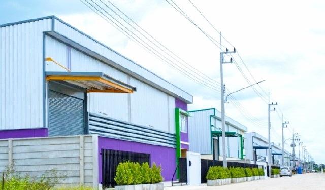 รร.นานาชาติ เดียร์ปาร์ค 5 กม.ลำลูกกาคลอง9 เช่าโรงงาน 2 ชั้น พื้นที่สีม่วงเข้ม ใบรง.4 337 ตร.วา. 1,348 ตร.ม. 1