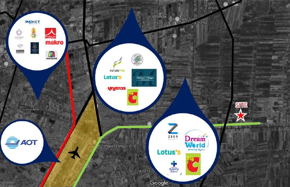 ขายที่ดิน ลําลูกกา คลอง 6 ที่ดินทำเลดีราคา 22,000 /ตร.ว (323MB)