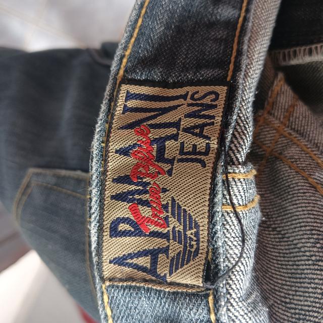  กางเกงยีนส์แบรนด์ARMANI JEANSปี1981  ผ้าฝ้าย 100% ประเทศต้นกำเนิด: อิตาลี  ผลิตในอิตาลี 6