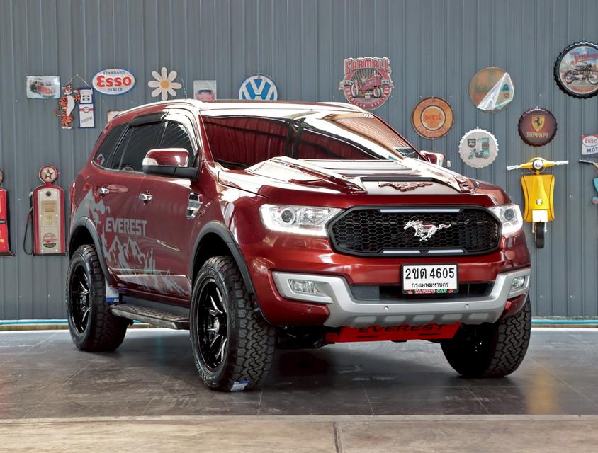 FORD EVEREST 3.2 TITANIUM+ 4WD ปี2017 ตัวท็อปสุดของรุ่น ชุดแต่งรอบคัน ขับนิ่ม เครื่องแน่น