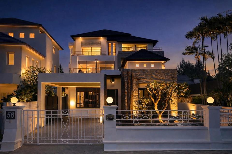 บ้านเดี่ยวพระราม9 ให้เช่าใกล้The nine 100 ตารางวา 5 ห้องนอน 2