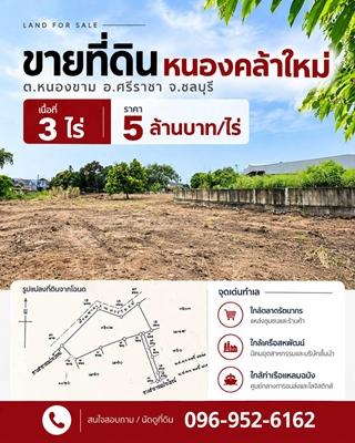 ขายที่ดินศรีราชา 3 ไร่ หนองคล้าใหม่ ใกล้ตลาดรัตนากรและเครือสหพัฒน์ 3