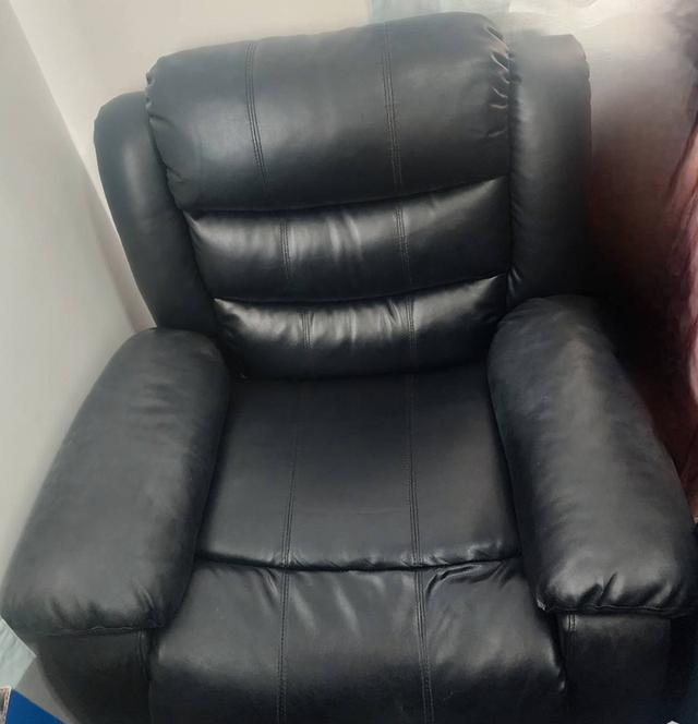 Furinbox โซฟาปรับระดับ 1 ที่นั่ง รุ่น LEMMA - สีดํา เบาะกว้าง นั่งสบาย สภาพดีมาก