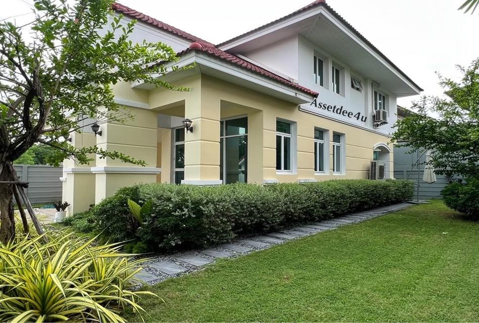 AH584 ให้เช่าบ้านเดี่ยวหลังใหญ่ เนื้อที่ 90 ตร.ว. หมู่บ้านบารเมษฐ์ เฉลิมพระเกียรติ62 เฟอร์นิเจอร์ครบ รับสัตว์เลี้ยง จดทะเบียนบริษัทได้ 2