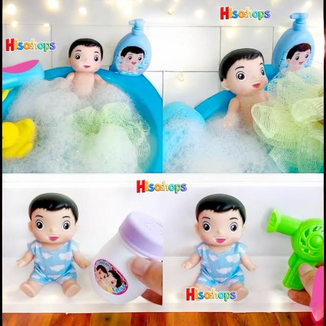 **คละแบบ**ต้นกล้าอาบน้ำแสนซน ตุ๊กตาเลี้ยงเด็กเลี้ยงน้อง ได้ฝึกเลี้ยงน้อง มาพร้อมกับอ่างอาบน้ำเด็กน้อยชื่อต้นกล้า และอุปกรณ์อาบน้ำสุดน่ารักมากๆ 7