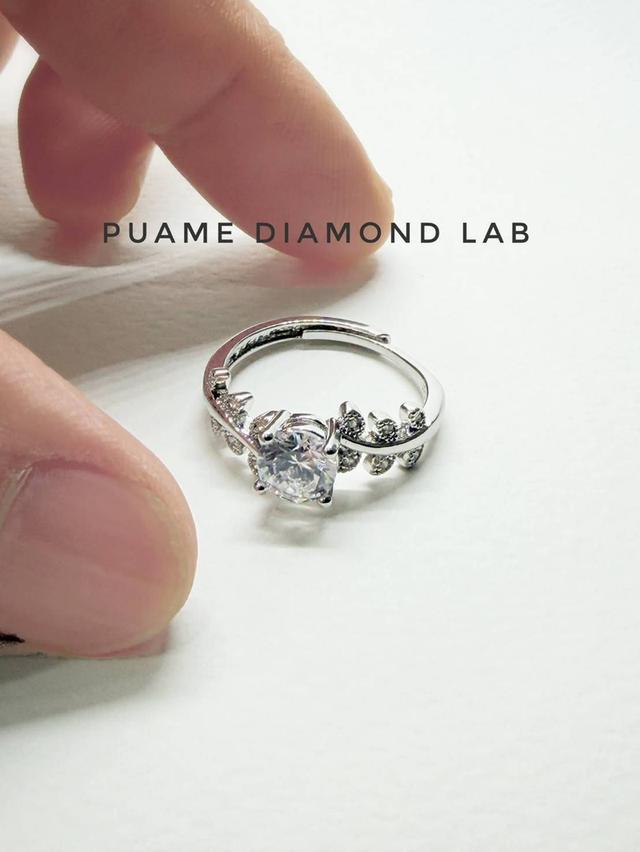 แหวนเพชรแท้ ดีไซน์ทันสมัย ราคาสบายกระเป๋า พร้อมใบรับประกันสินค้าที่ร้านปุอามี่ Diamond Lap Rama2 (095-8894732) รูปที่ 3