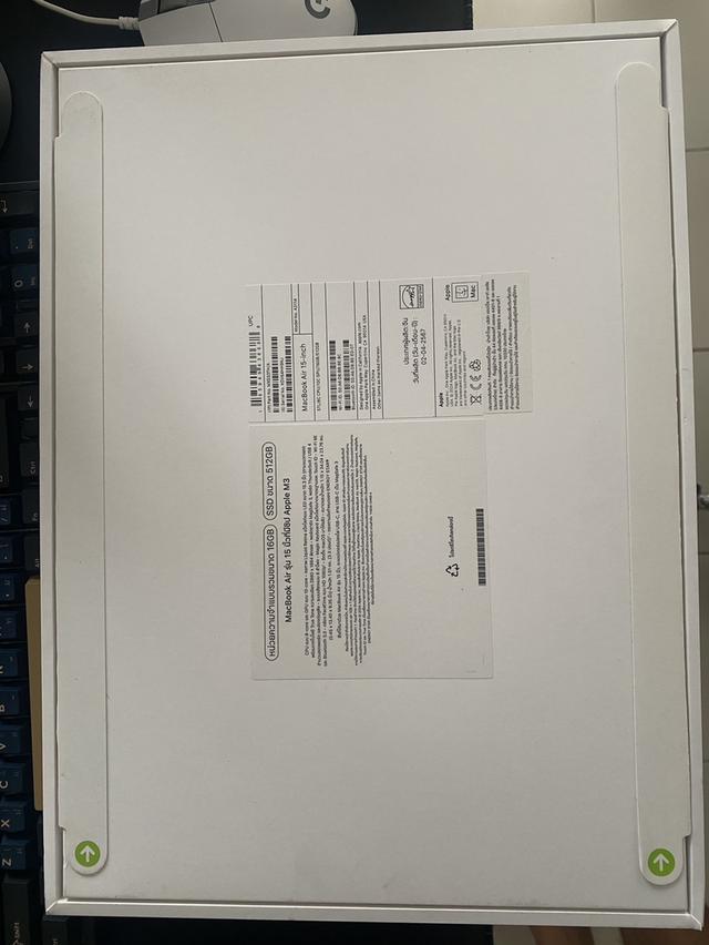 MacBook Air 15“ (M3, 2024) ram 16 gb ssd 512 gb 10