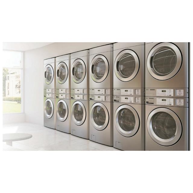 LG เครื่องซักผ้าเชิงพาณิชย์ แบบ Stack Commercial รุ่น CWG27MDQRS GIANT LG เครื่องอบผ้าเชิงพาณิชย์ รุ่น CDG27RUQES TITAN ระบบ ELECTRIC TITANC
