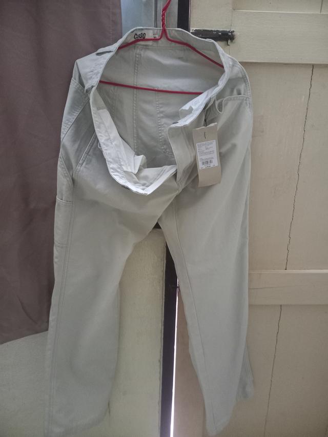 กางเกงขายาวผ้ายืด สีขาว ยี่ห้อ ccoo 4