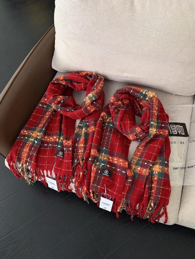 ผ้าพันคอพันไหล่chanel