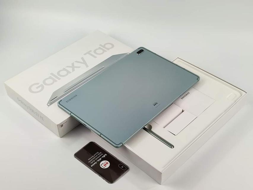ขาย/แลก Samsung Galaxy Tab S7 FE (LTE) ใส่ซิมได้ 4/64 สี Mystic Green ศูนย์ไทย ประกันศูนย์ สวยมาก แท้ เพียง 12,900 บาท  1