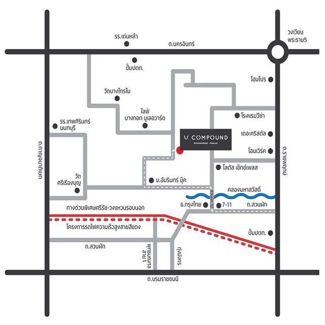 ขายทาวน์เฮ้าส์17.7ตรว. ม.วี คอมพาวด์ ราชพฤกษ์-ปิ่นเกล้า ทำเลใกล้สวน สภาพดี ต่อรองได้ 15