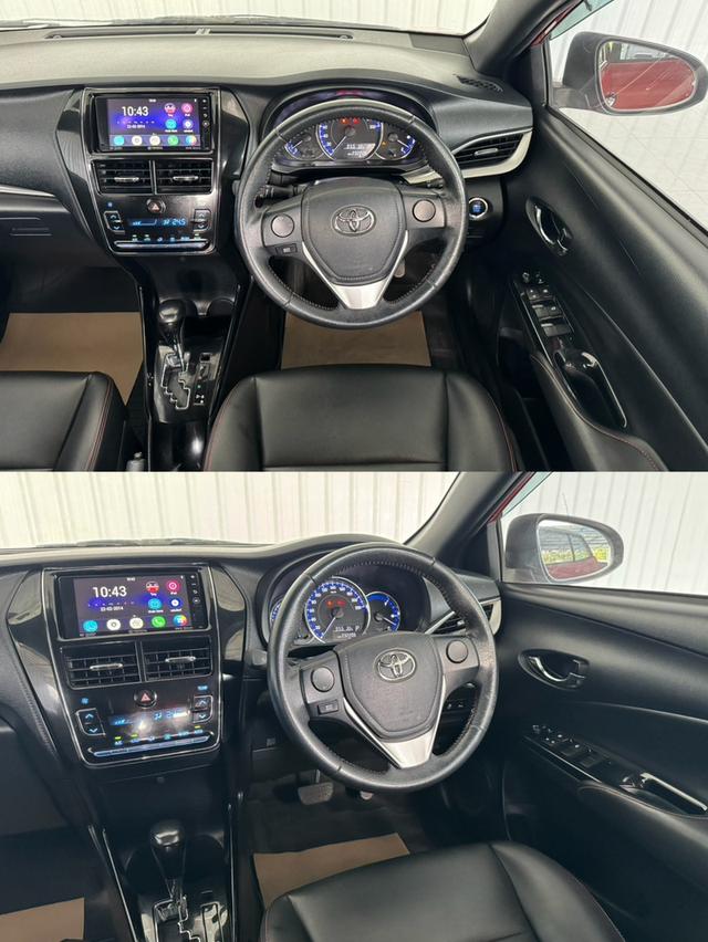 รถบ้าน สีแดงตัวท๊อป Toyota Yaris 1.2G เครดิตดีฟรีดาวน์ได้ รูปที่ 10