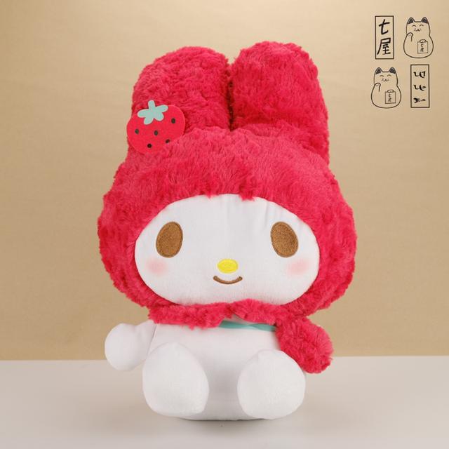 ตุ๊กตา กระต่าย มายเมโลดี้ Rabbit・SANRIO 2018・My Melody Fluffy Strawberry Pochette Rose Fur・Mega J๋B รูปย่อยที่ 2