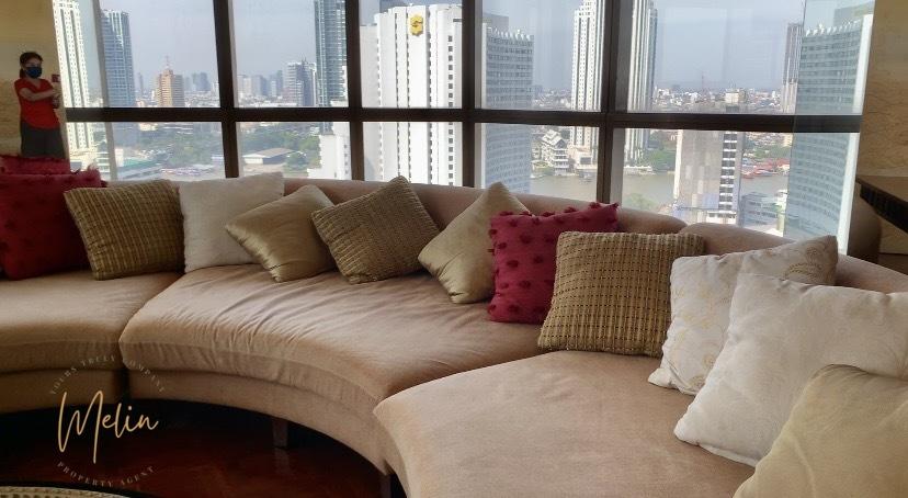 ให้เช่าคอนโดหรู แต่งสวย พร้อมอยู่ ที่ Nusa State Tower Condominium ขนาด 257 ตรม. ใกล้ BTS สะพานตากสิน 3