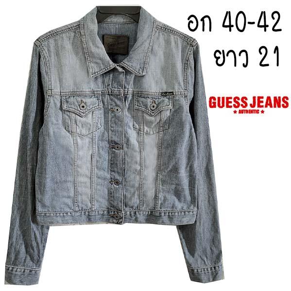 Guess Jeans ป้ายหนัง เสื้อยีนส์มือสอง
