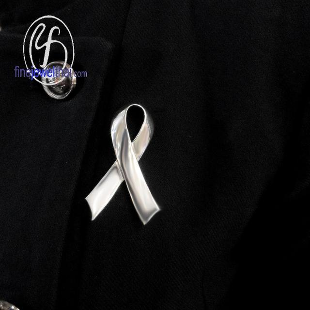 Finejewelthai เข็มกลัดไว้อาลัย เข็มกลัดโบว์ติดเสื้อ 3