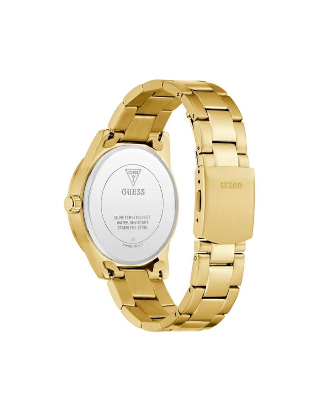 นาฬิกาผู้ชาย GUESS รุ่น Easton GW0965G2 ตัวเรือนและสายสแตนเลสสีทอง หน้าปัดสีดำขนาด 40 มม. รูปที่ 5