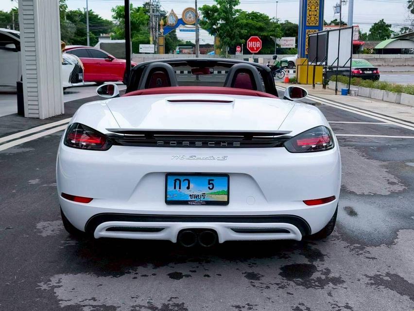 รหัสรถ KPV5 2017 PORSCHE BOXSTER 2.0 CABRIOLET สีเทา wrap ขาว หลังคาแดง  17