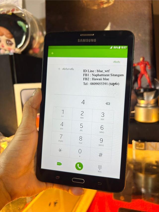 Samsung TabA(6) จอ7นิ้ว ใส่ซิมโทรได้ ใช้งานปกติ สภาพสวย