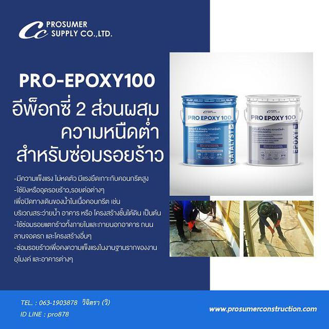 รูป อีพ็อกซี่ 2 ส่วนผสม ความหนืดต่ำ สำหรับซ่อมรอยร้าว ( PRO-EPOXY100 ) 